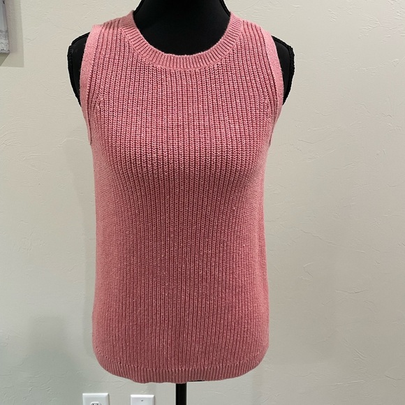 LOFT Sweaters - Loft knit sweater vest pink XS petite